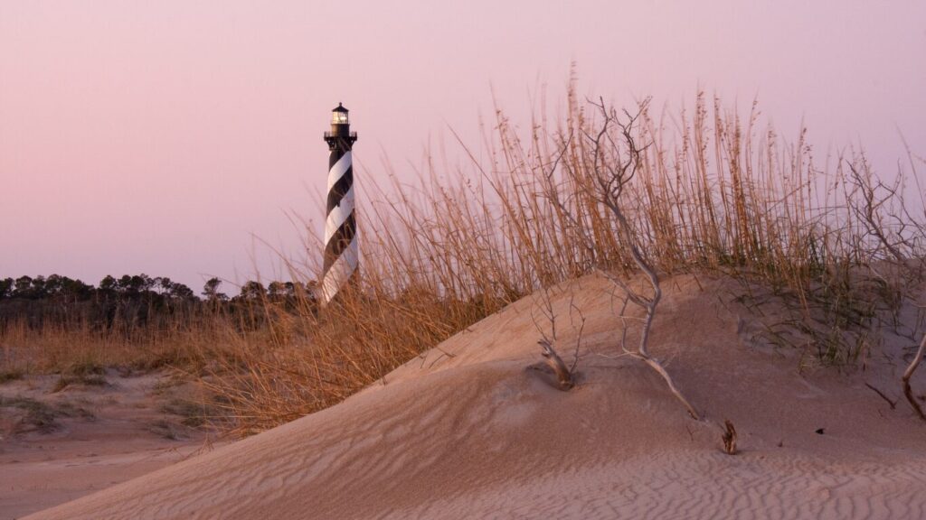 Sunrise over the beach in Outer Banks – East Coast spring break destinations Sunrise over the beach in Outer Banks – East Coast spring break destinations
