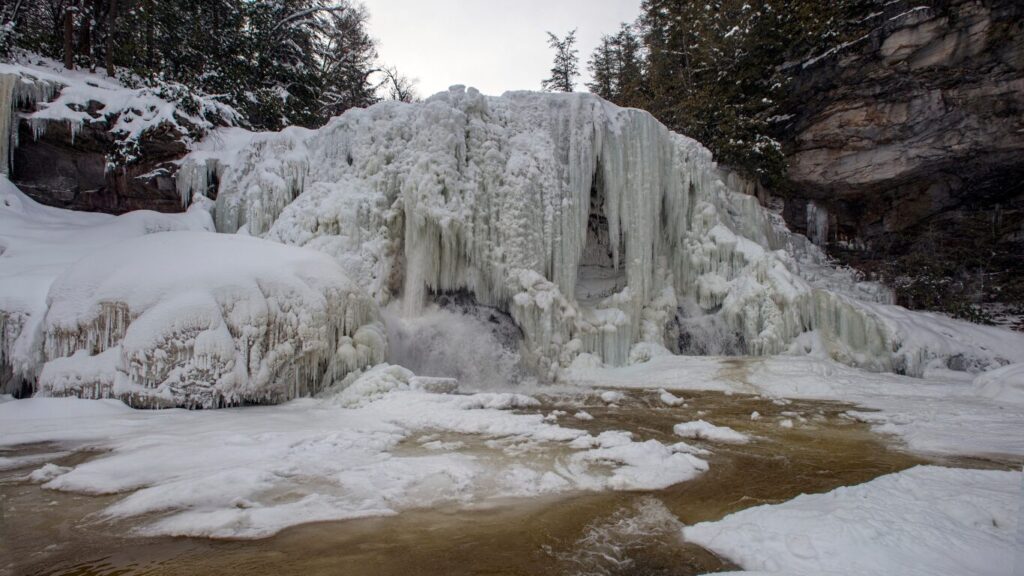 Blackwater Falls Hiking during a West Virginia winter getaway